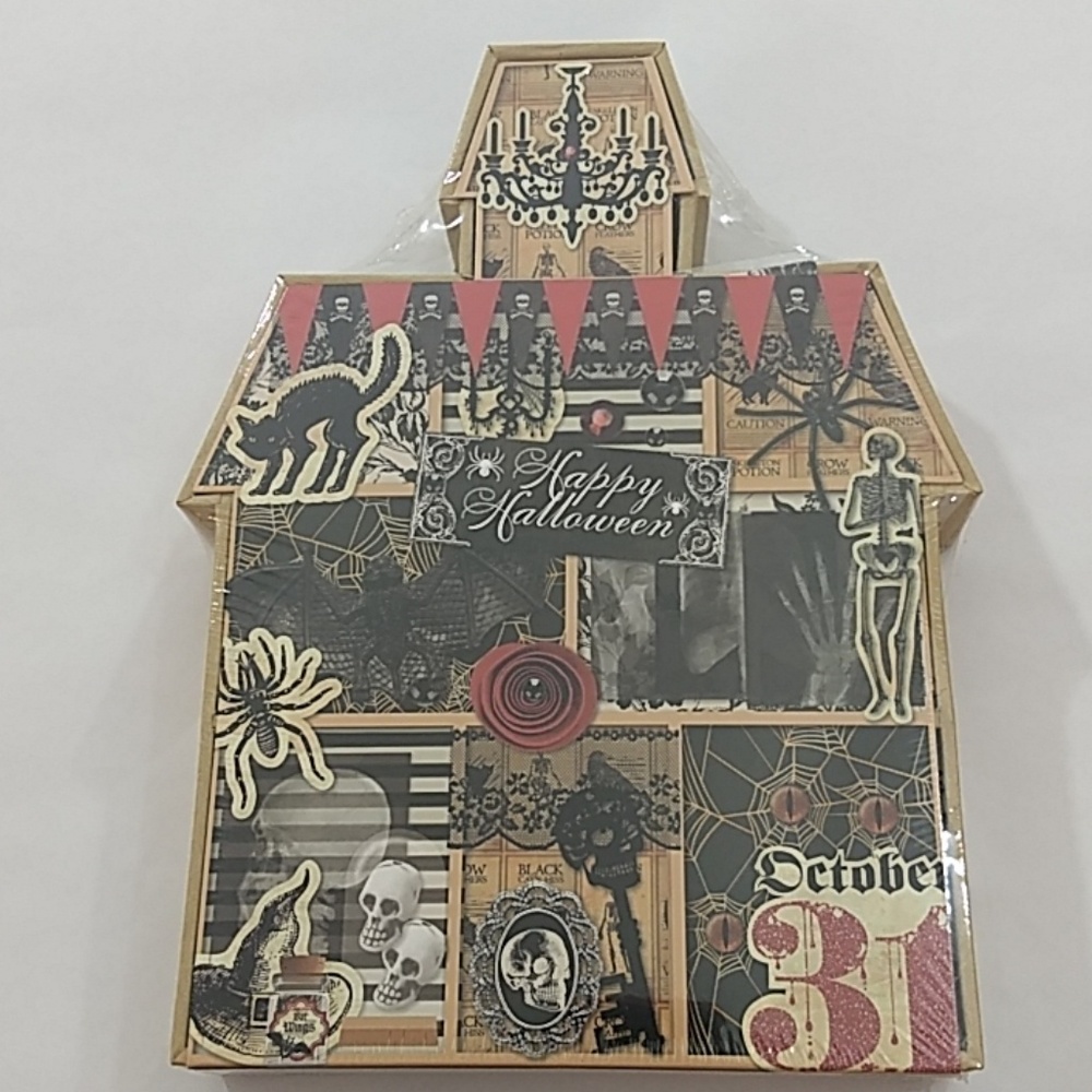 Recollections Halloween Mixed Media & Paper Kit Crafts Fall Autumn Haunted House